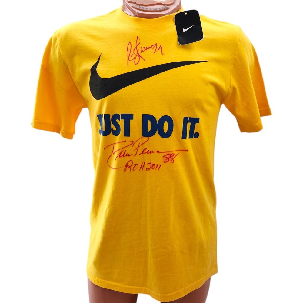 Nike Just Do It T-Shirt M Drew Pearson 88 ROH Autographed Cowboys Legend NWT